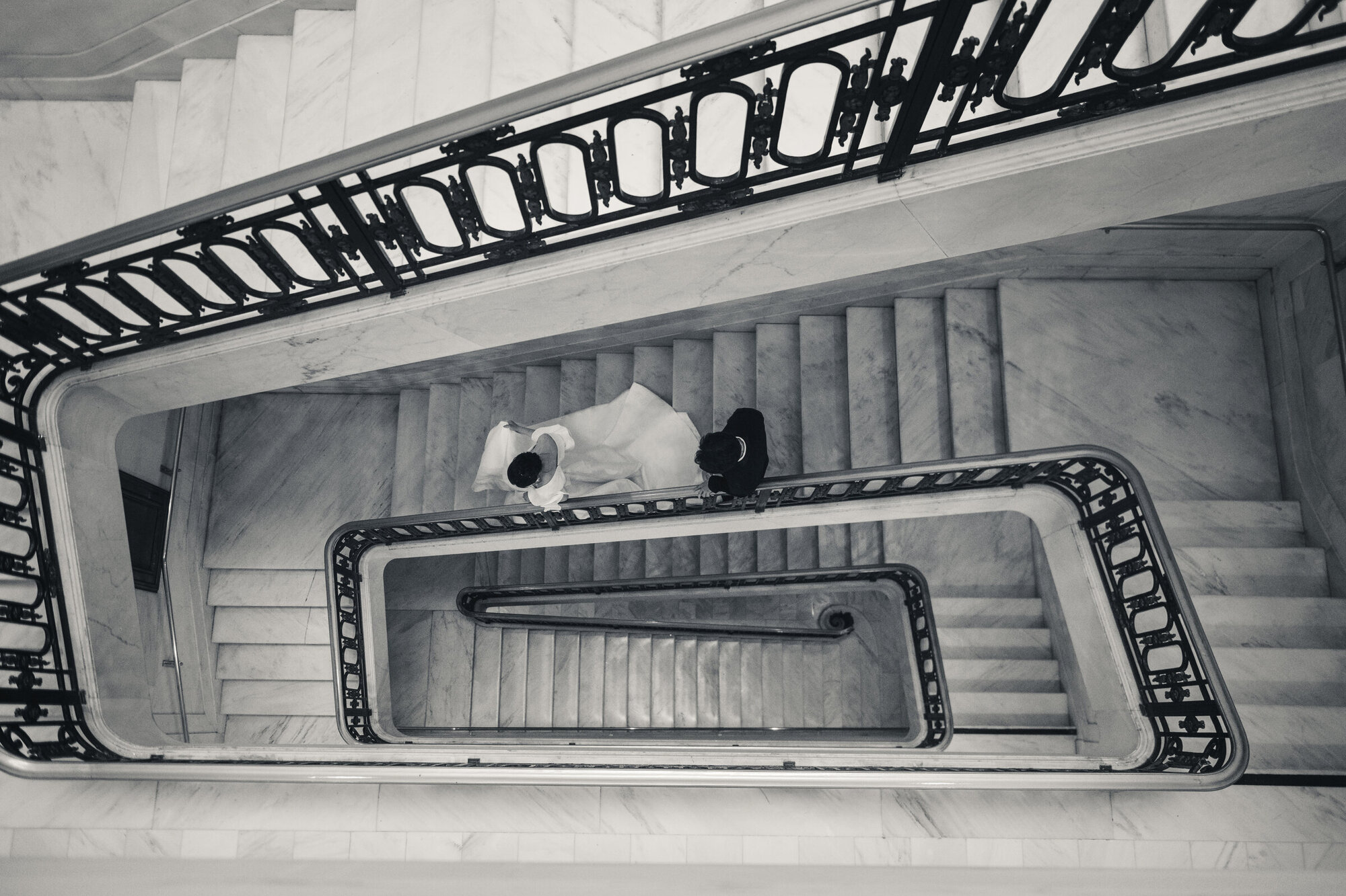 Abstract staircase geometry at San Francisco City Hall