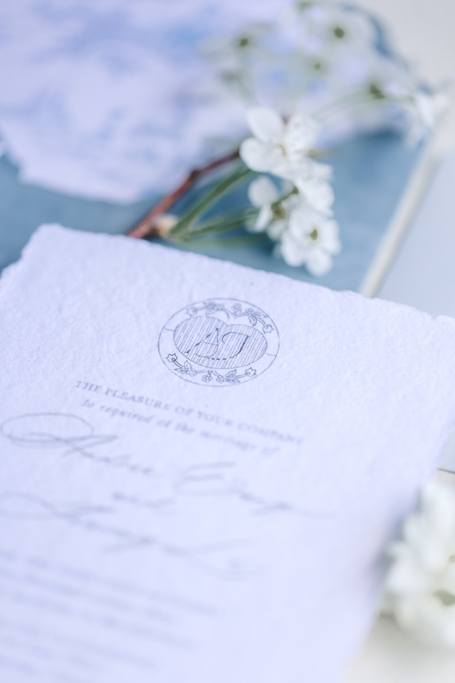 Wedding rings in a blue ring box