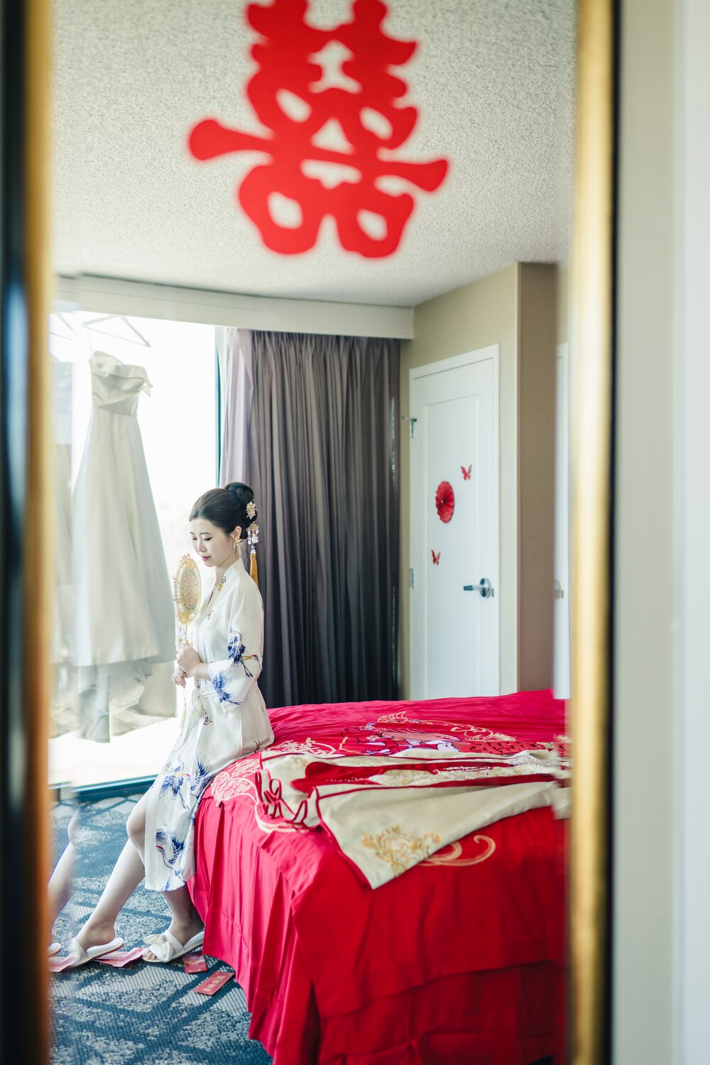 H. L. Peninsula wedding story photograph
