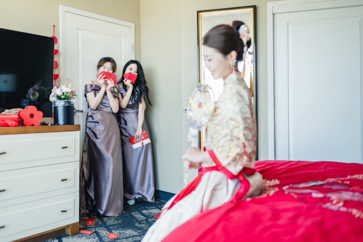 H. L. Peninsula wedding story photograph