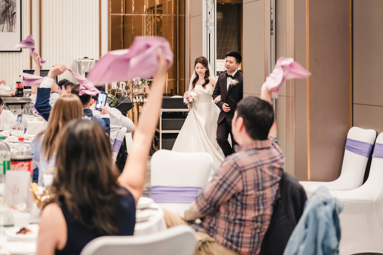 H. L. Peninsula wedding story photograph