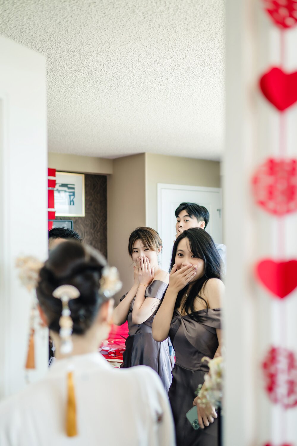 H. L. Peninsula wedding story photograph