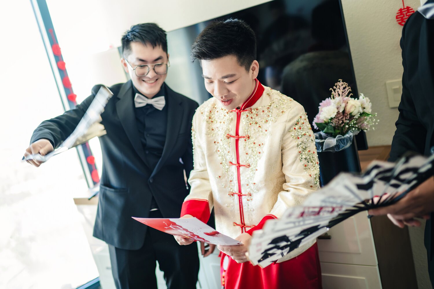 H. L. Peninsula wedding story photograph