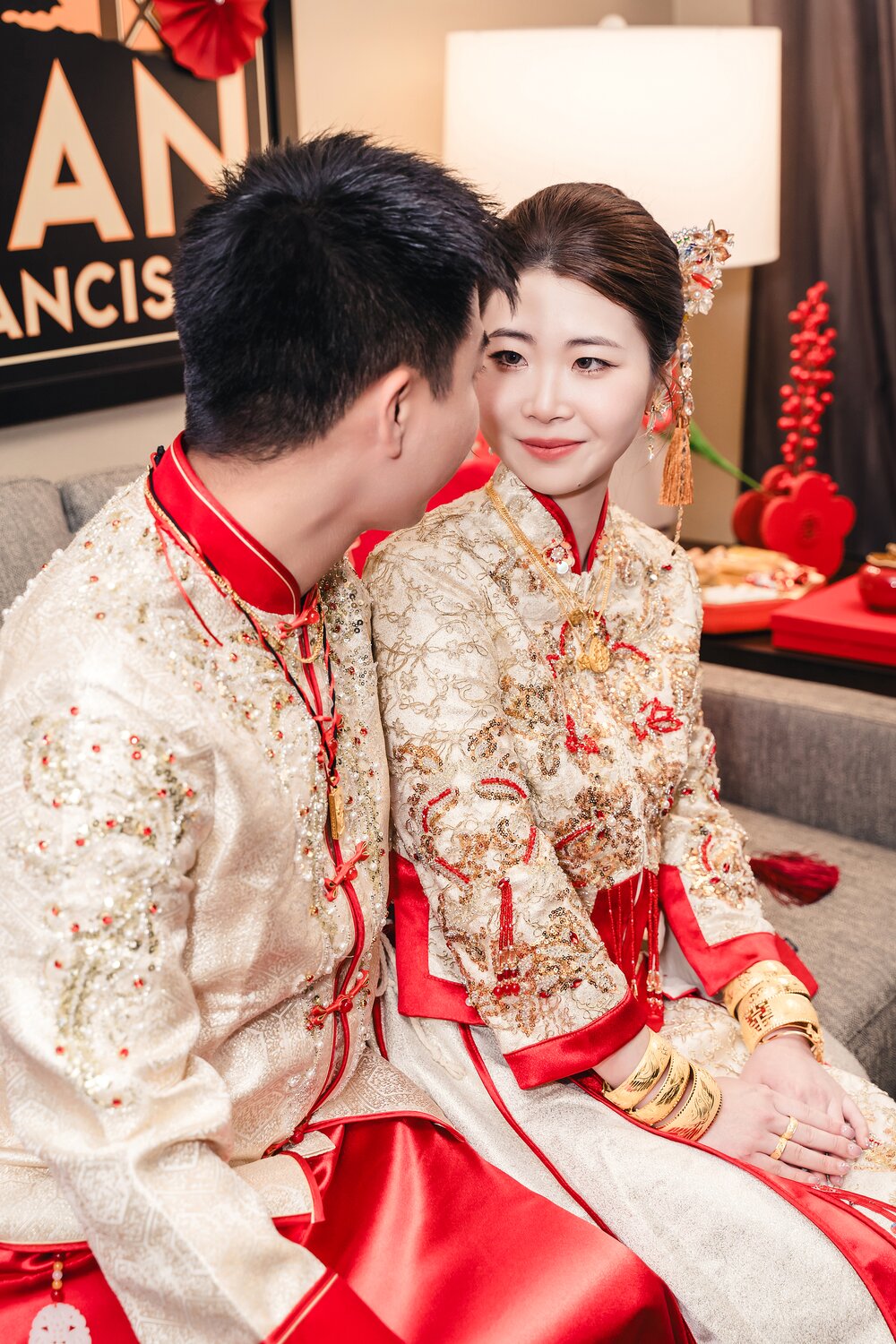 H. L. Peninsula wedding story photograph