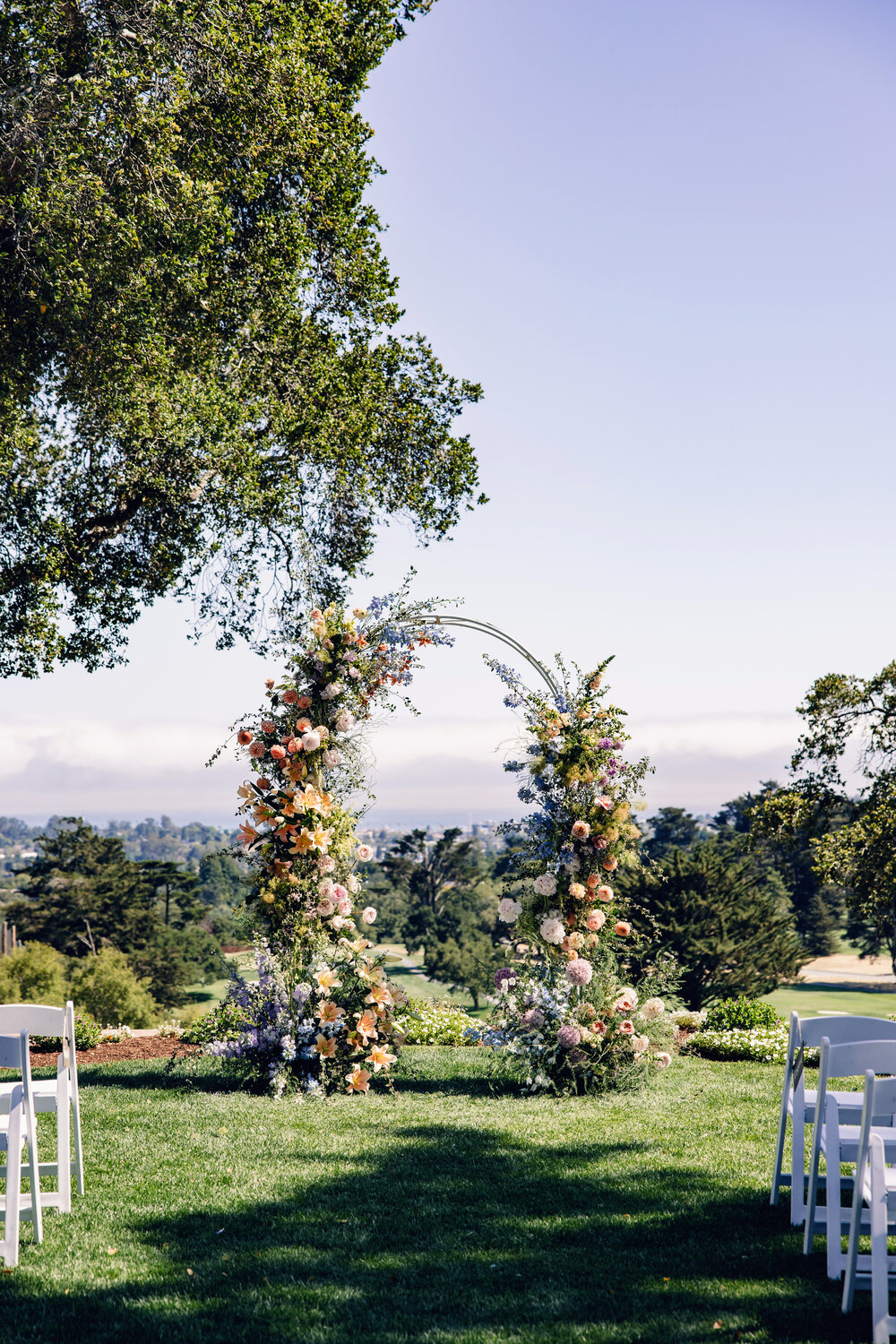 The Hollins House lawn ceremony arch