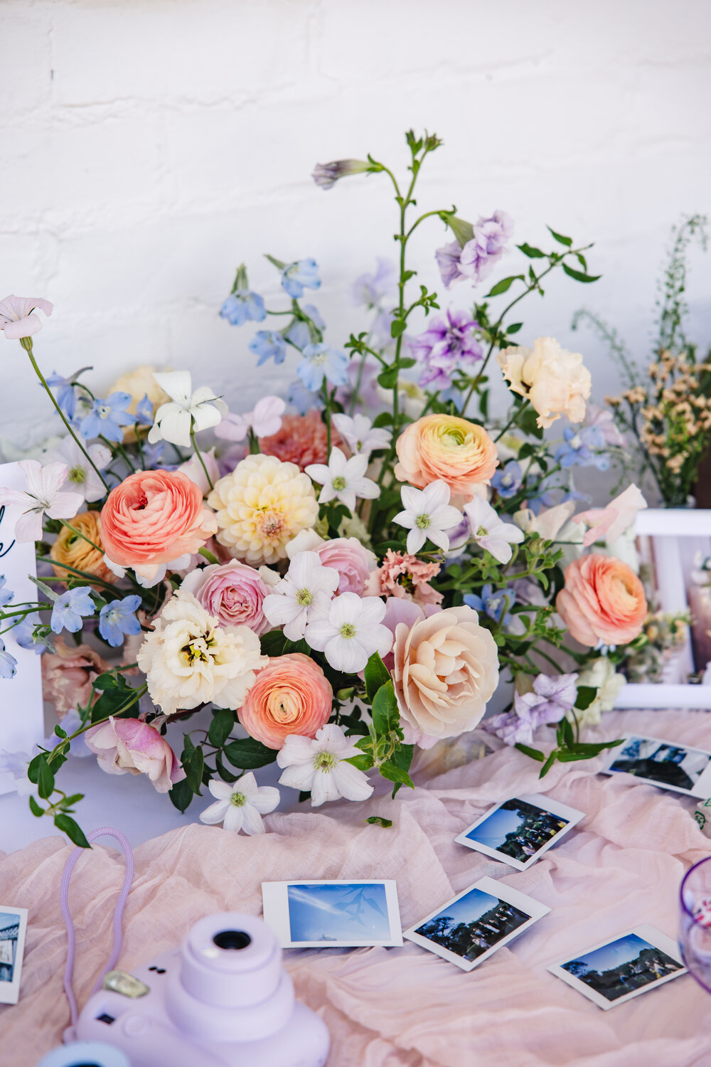 Polaroids and floral details