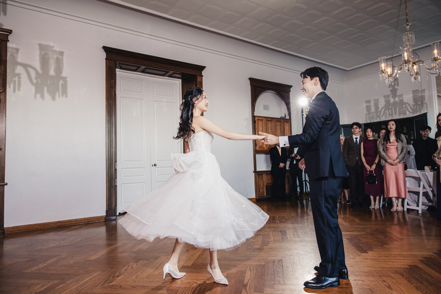 First dance inside The Hollins House