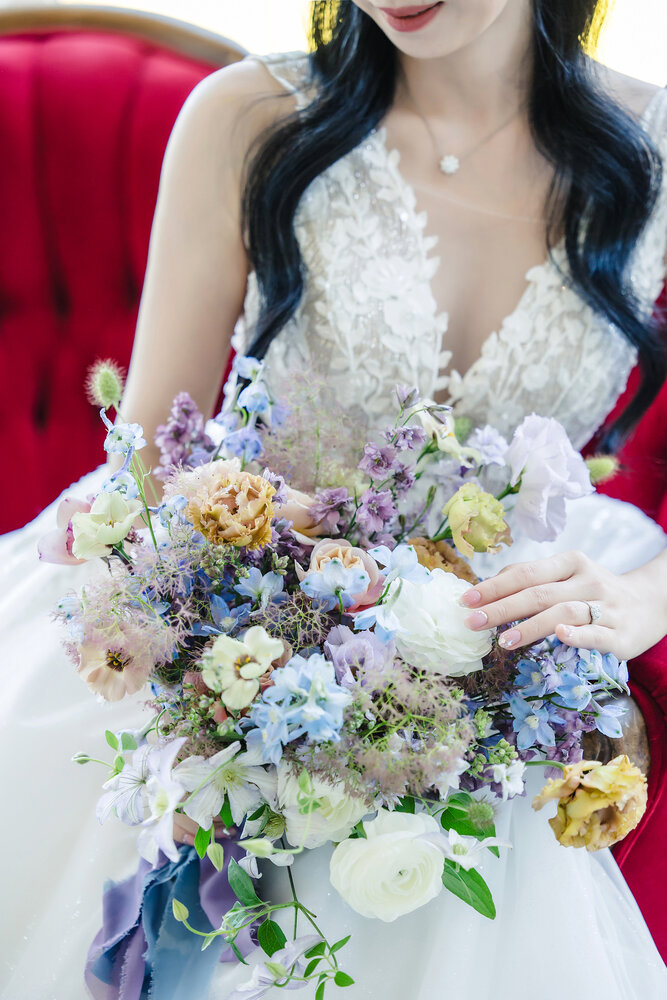 Bridal bouquet detail