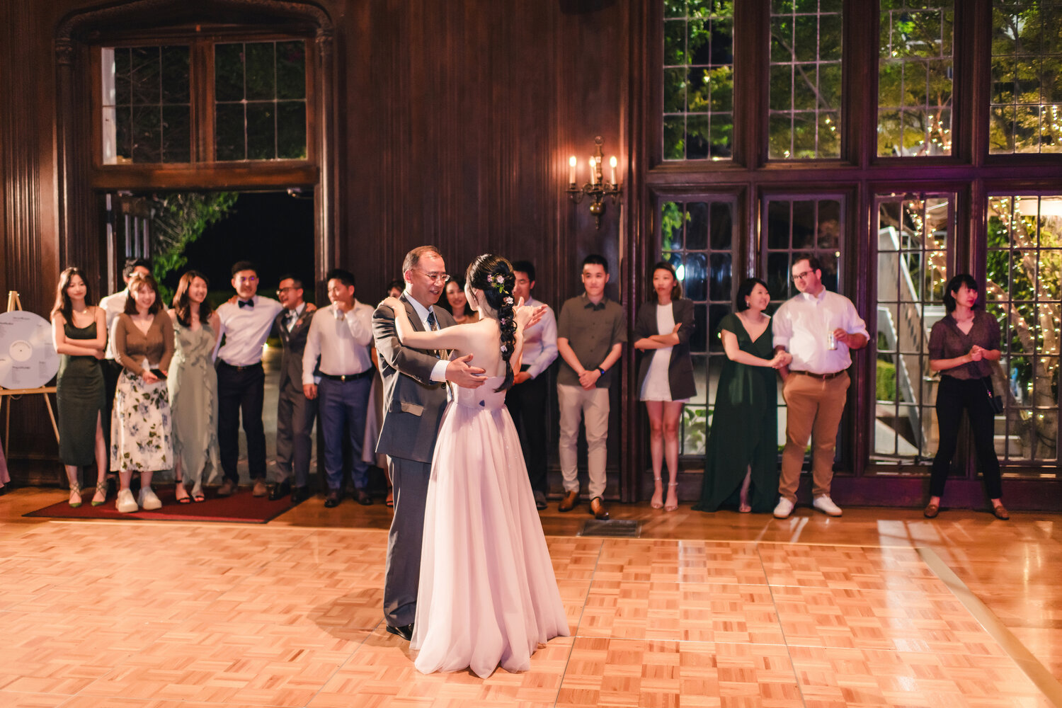 Open dance floor inside Kohl Mansion
