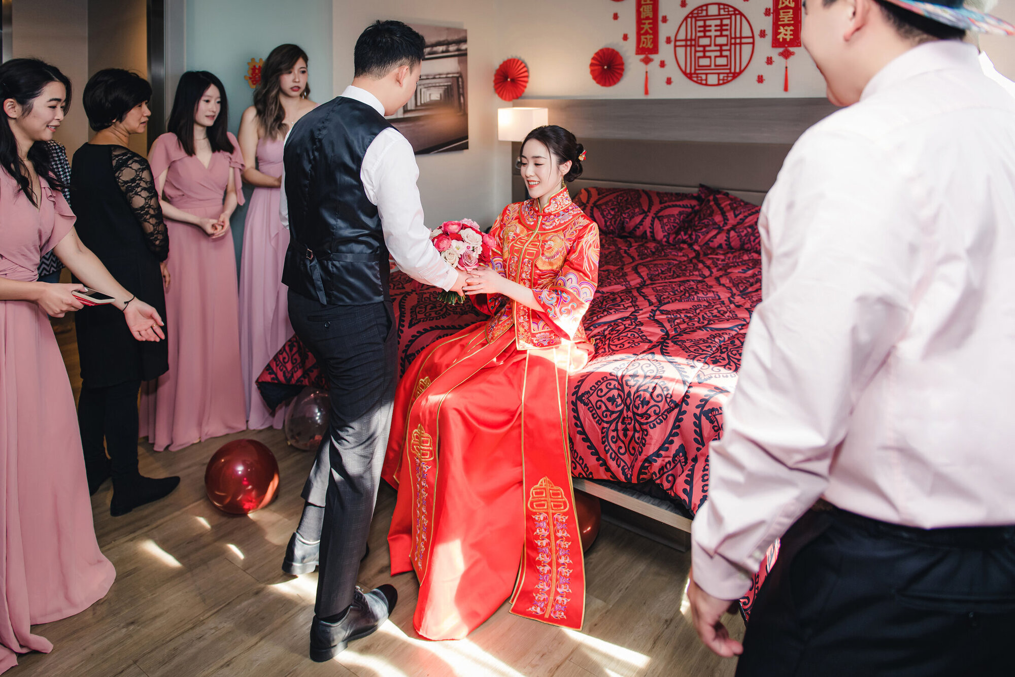 Tea ceremony with family