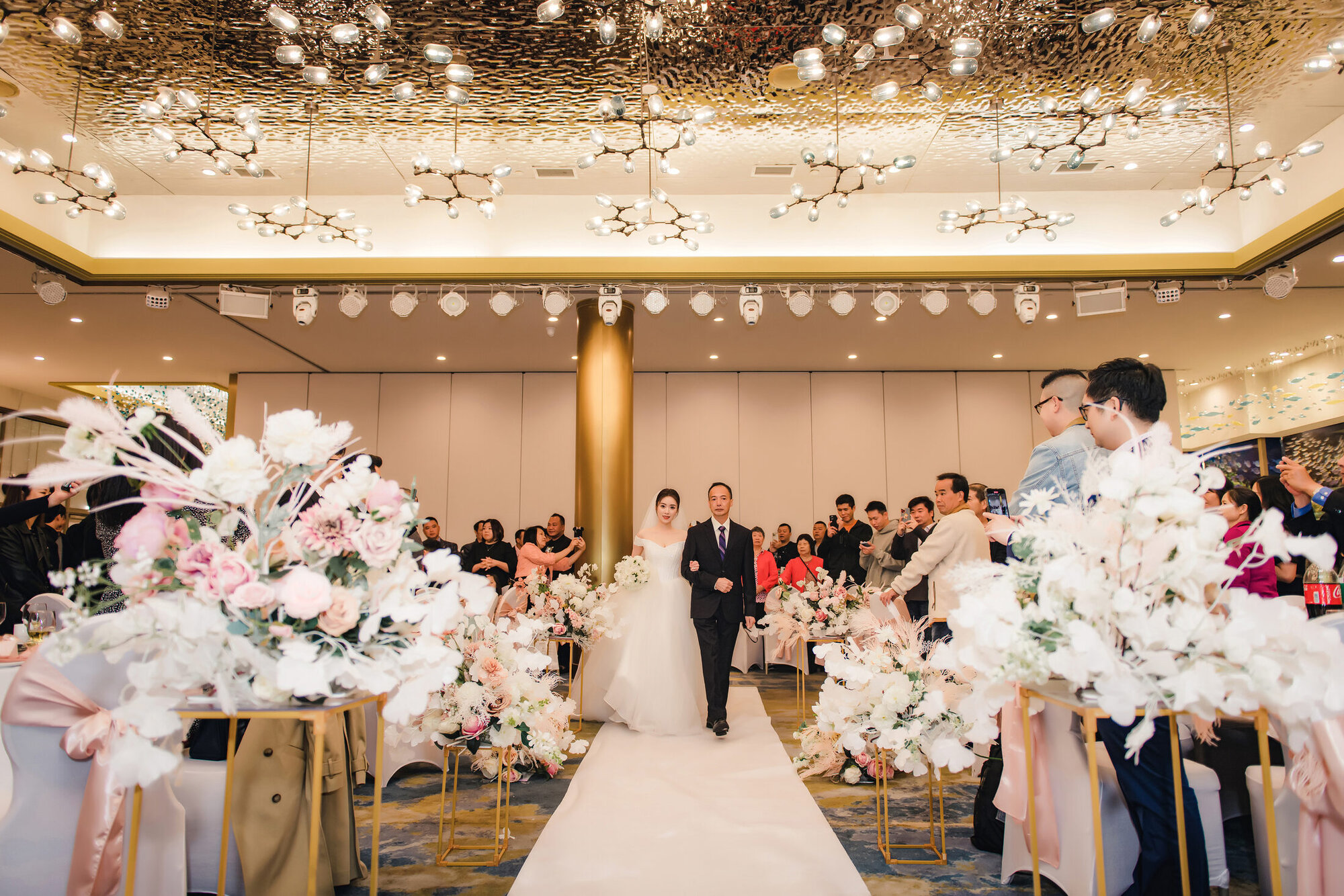 Pearl Bay wedding aisle