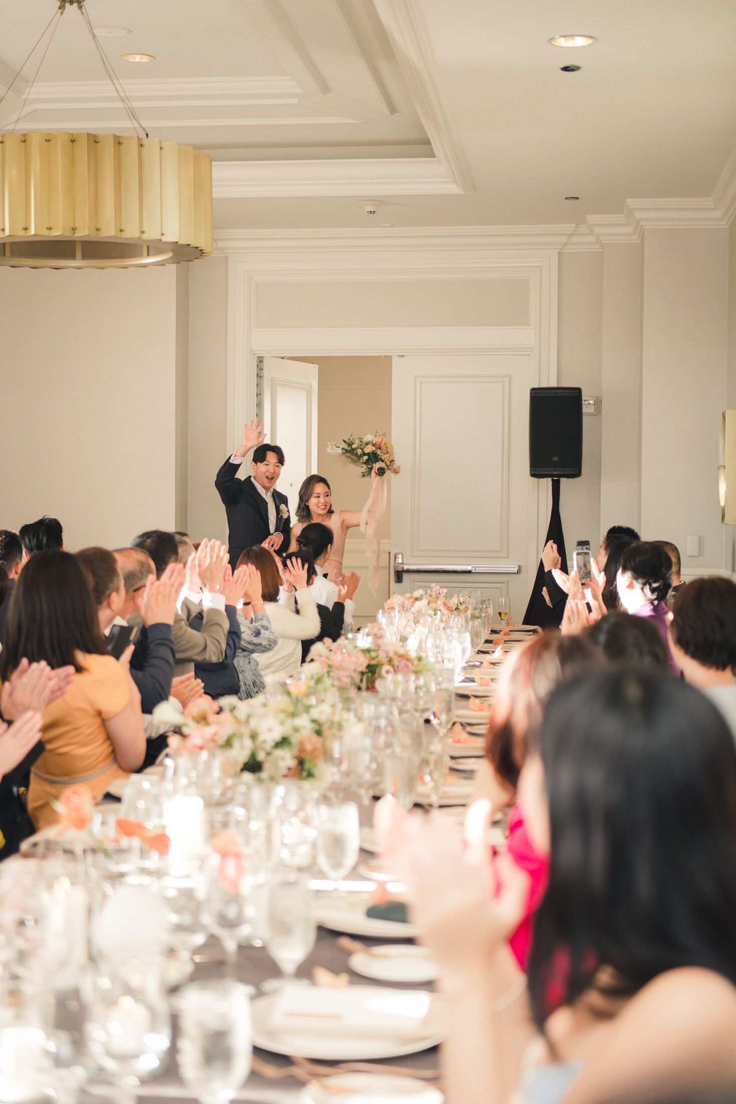 Reception speech moment
