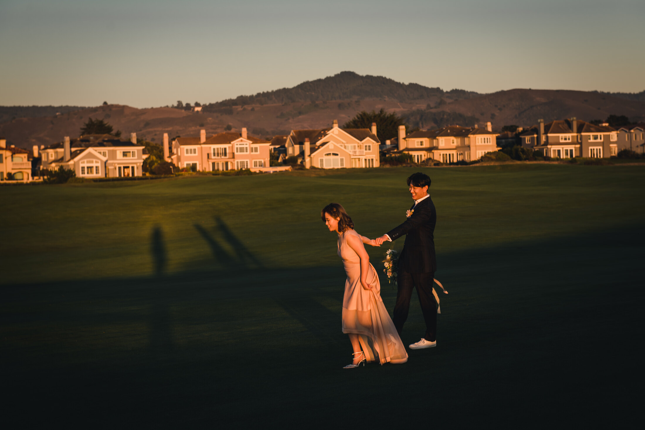 Ritz-Carlton Half Moon Bay wide sunset view