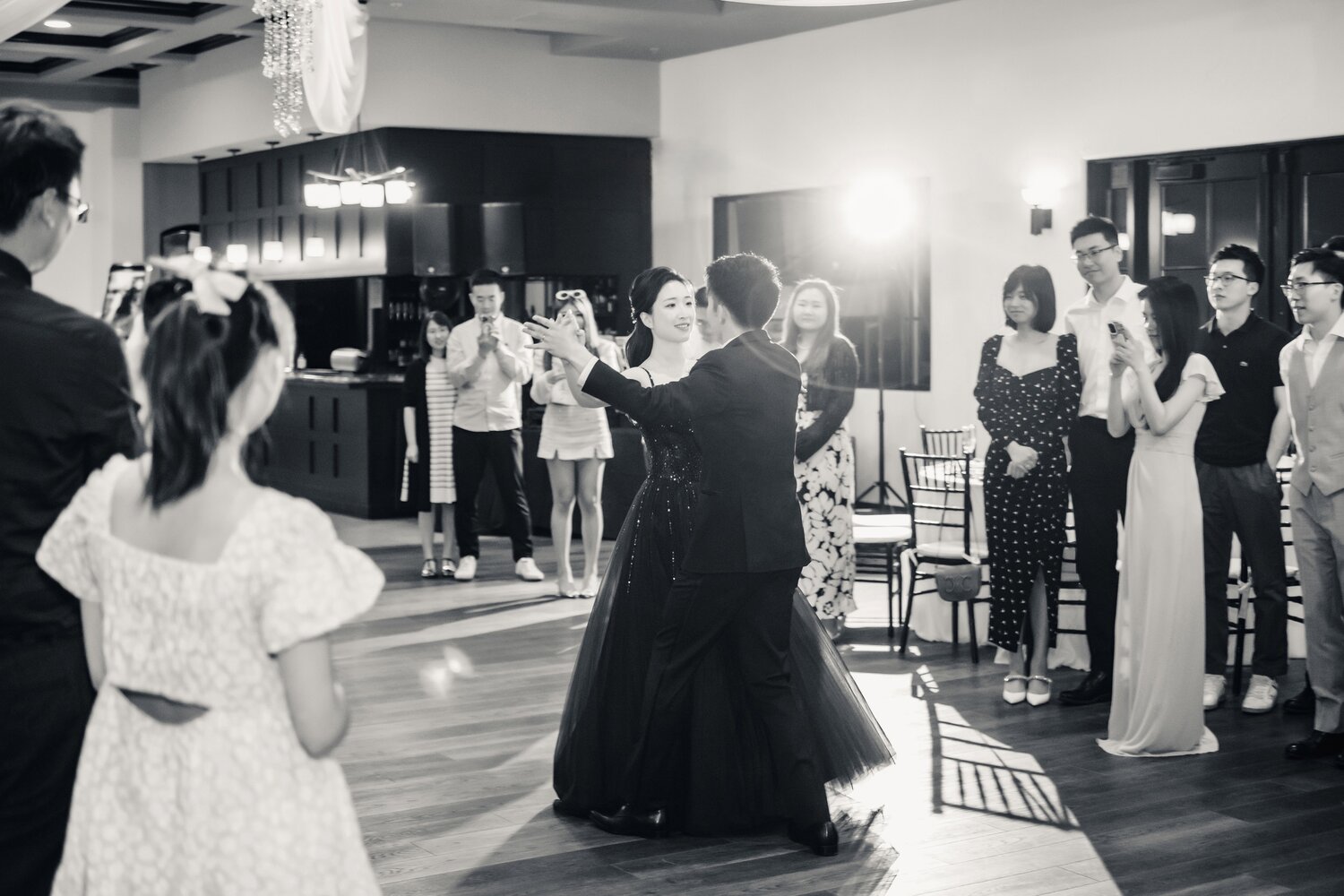 Reception dance moment