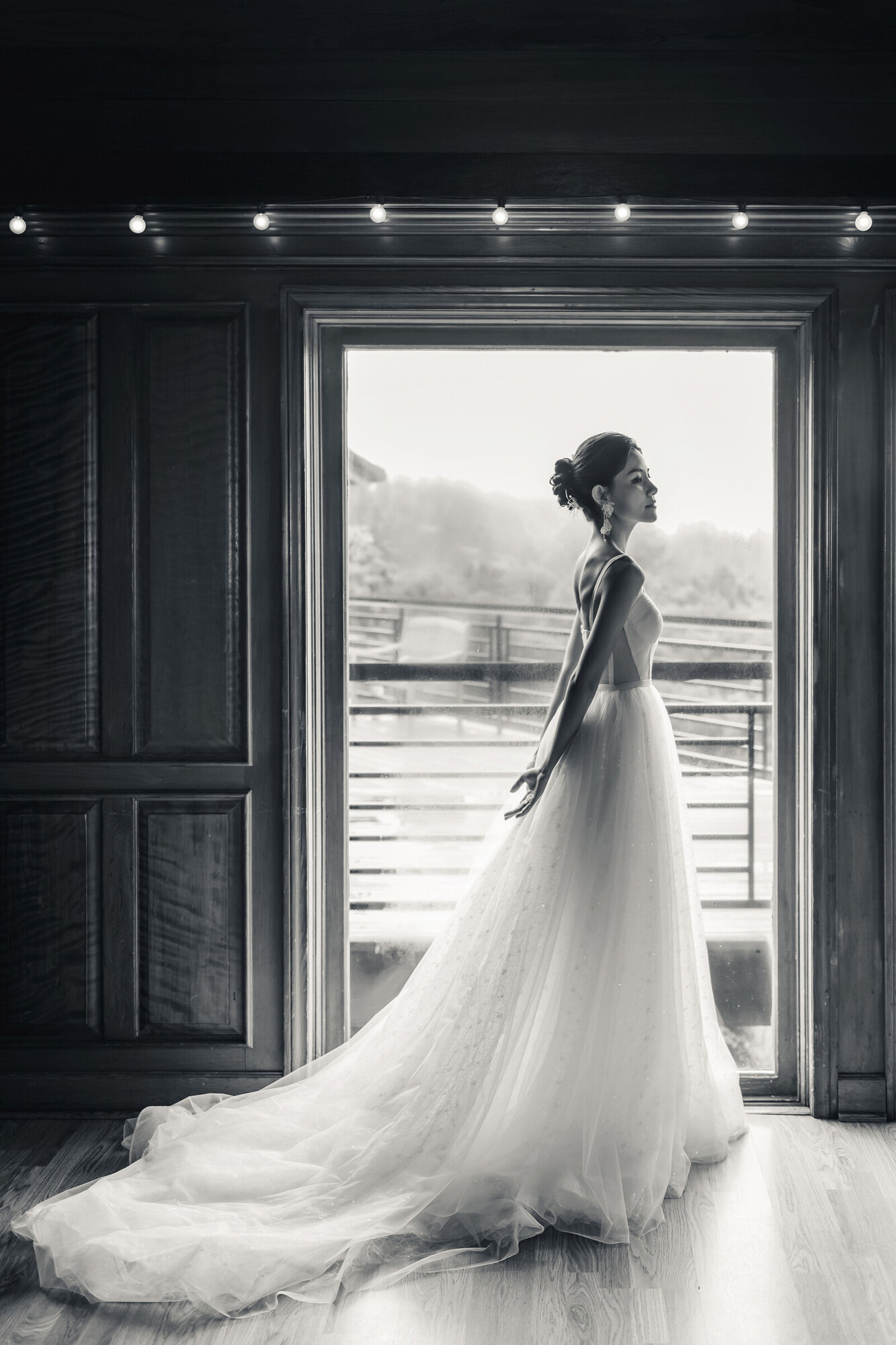 Bride portrait by the window