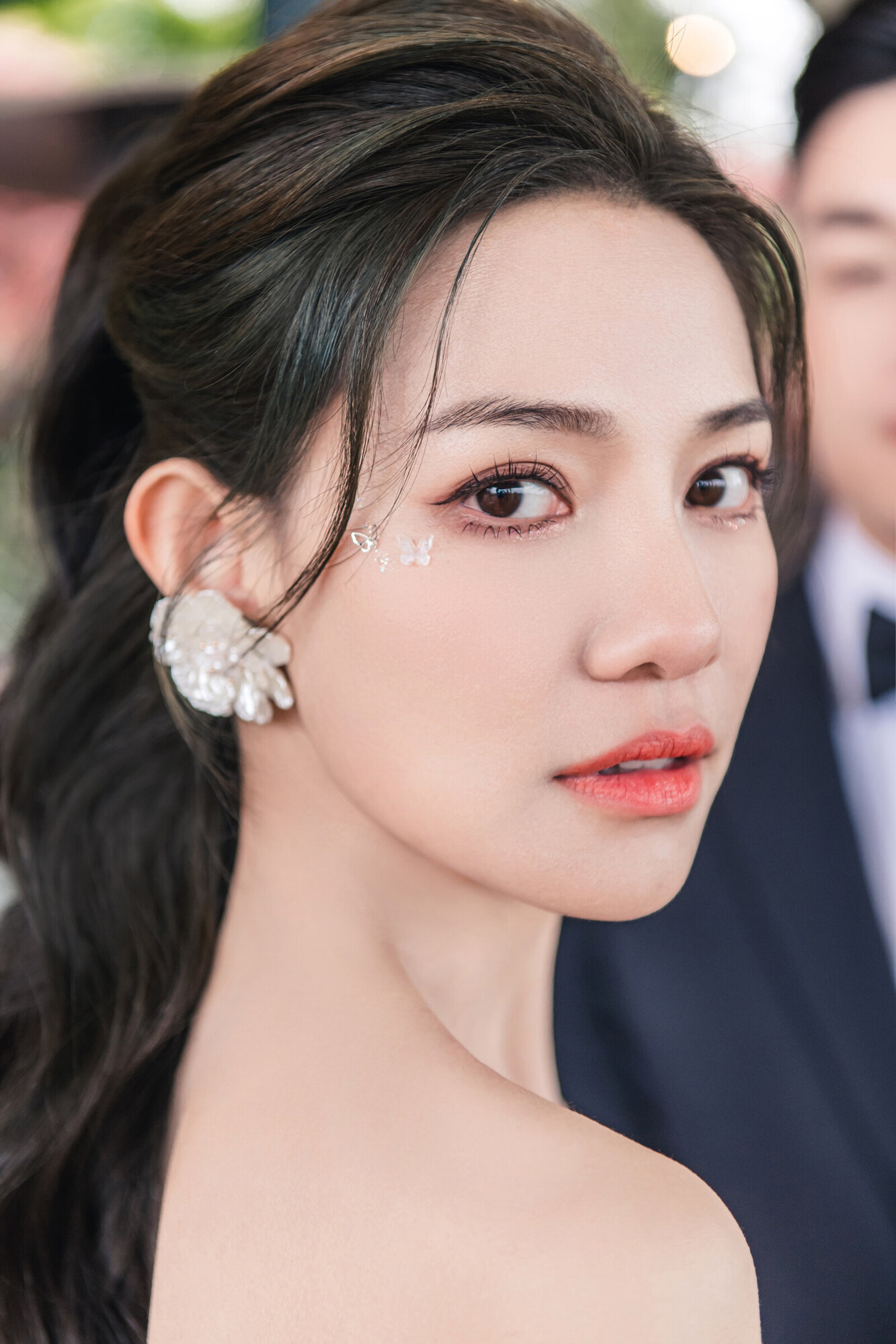 Evening bridal portrait
