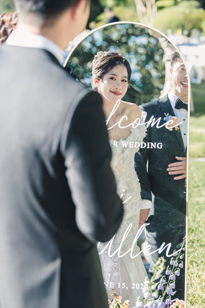 Vinarosa wedding welcome sign